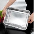 Baki Stainless Cekung Baking Tray Alat Saji Pemanggang Variasi Ukuran - S - Image 3