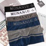Celana Dalam Boxer MUNAFIE Pria Nyaman Elastis Bahan Lembut Anti Melar - Hitam - Image 3