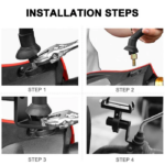 Stand Bracket Spion Holder Polos Dudukan Lampu Tembak Motor Handphone - Image 3