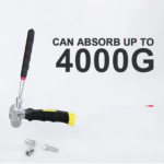 Stik Magnet Teleskopik dengan Lampu LED Tongkat Penarik Logam Panjang - Image 5