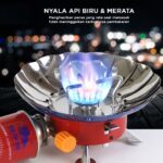 Kompor Camping Mini Portable Gas Stove Bulat Windproof - Image 5