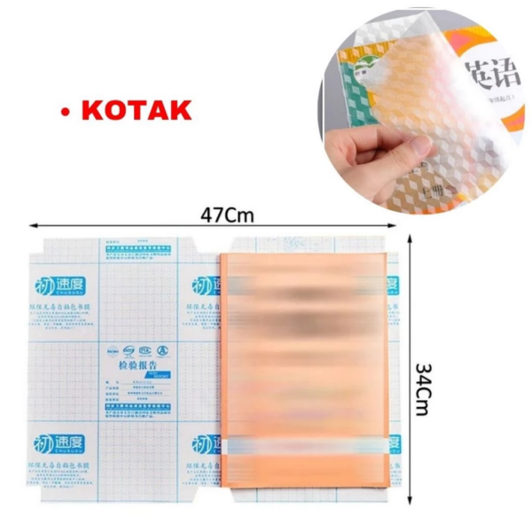 Stiker Sampul Buku Book Cover Desain Lucu Aesthetic Waterproof - Besar Kotak