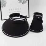 Topi Visor Fashion Lipat Besar Untuk Melindungi Dari Matahari - Hitam
