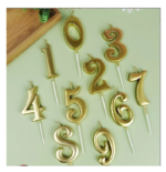 Lilin Bentuk Angka Kue Ulang Tahun Aesthetic Candle Birthday Cake Gold - 8 - Image 3
