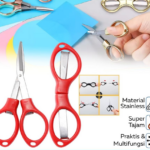 Gunting Lipat Mini Model Kacamata Stainless Praktis, Tajam Anti Karat