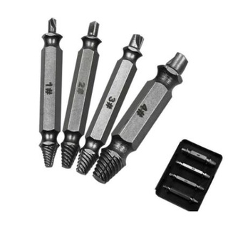 32787d53dd975c64ca7cff732ea50205_tn Screw Extractor Alat Pembuka Baut Rusak Set 4 Mata Bor Repair Kit - Image 1