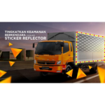 Stiker Kir Dishub Mobil Box Diamond Grade Reflector Pemantul Cahaya - Merah - Image 6