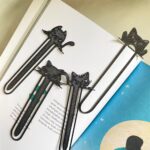 Set Pembatas Buku 4 Model Berwarna Hitam untuk Menandai Halaman - Hitam