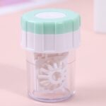 Wadah Alat Pembersih Softlens Manual Rotation Myopia Portable - Biru - Image 4
