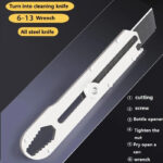 Pisau Cutter Besar Super Tajam 9 in 1 Stainless Steel - Image 5