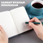 Buku Kulit Mini A6 Aesthetic Pelajar Mahasiswa Pekerja Kantoran Guru - Biru - Image 7