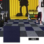 Karpet Puzzle Polyester Polos Alas Lantai Kantor Rumah Hotel Nyaman - Navy