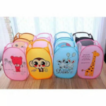 Keranjang Cucian Pakaian Baju Kotor Lipat Karakter Laundry Bag Nylon - Rabbit Biru - Image 7