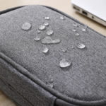 Pouch Dompet Travel Double Layers Mini Storage Organizer Cable Cord - Abu - Image 8