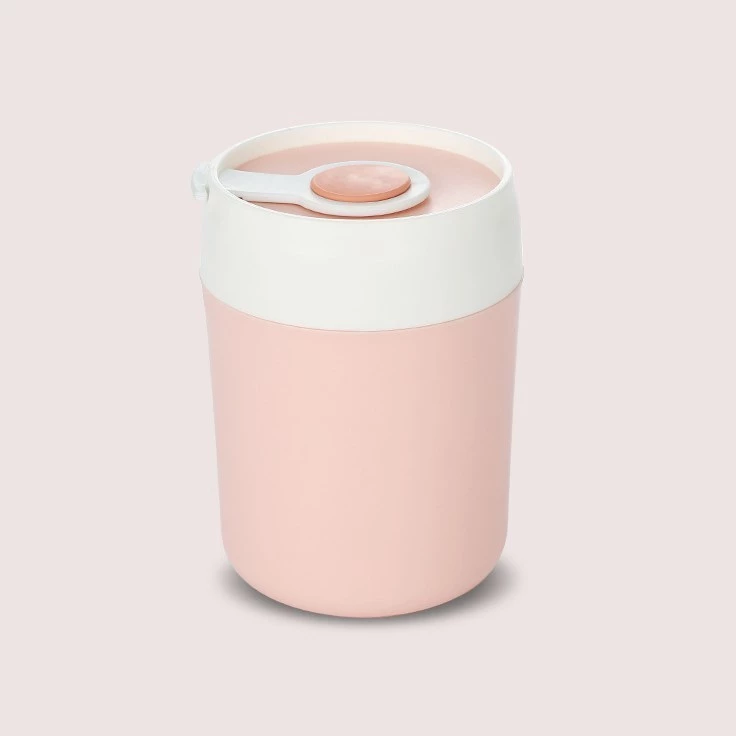 4QGh9RzekMEr50Jt26AqMr4t9vmJF0WAuSvaXRcG Tempat Makan Bubur Sup Mini Portable Makanan Tahan Panas Anti Tumpah - Pink - Image 1