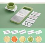 Pemotong Sayuran Manual dengan 7 Pilihan Potongan Stainless Steel - Image 5