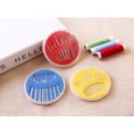 Jarum Berbagai Ukuran Alat Jahit Set Wadah Bundar Praktis Multifungsi