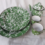 Piring Jadul Desain Motif Klasik Enamel Brilik Legend Multifungsi - Image 5