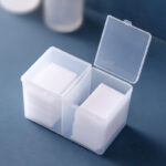 Tempat Kapas Makeup Dua Sekat Multifungsi Organizer Meja Rias Cantik - Image 2