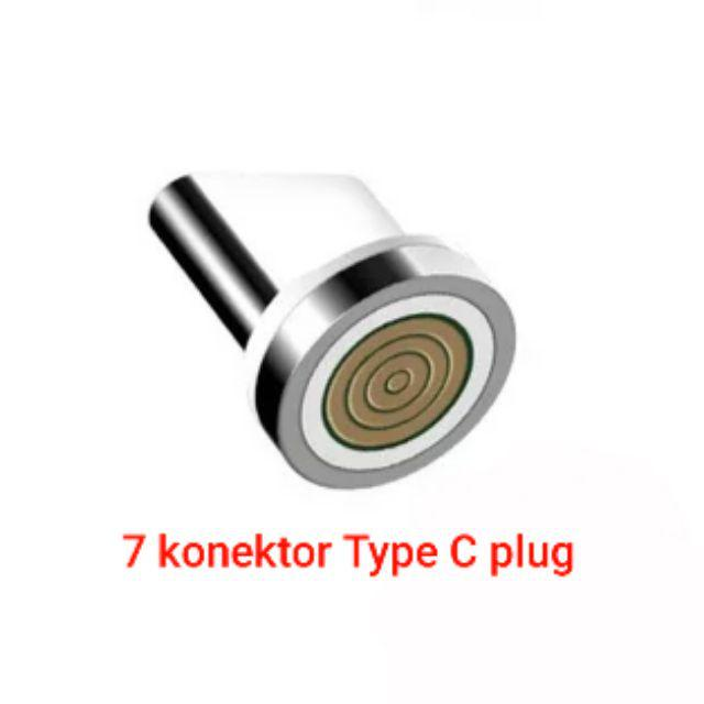 533308_1760502709811 Kepala Charger Magnetik 7 Pin 3A Fast Charging Praktis - type C - Image 1