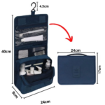 Travel Bag Storage Tas Penyimpanan Multifungsi Banyak Sekat Waterproof - Navy