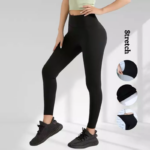 Legging Panjang Wanita Simpel Modern untuk Santai dan Olahraga - Cream - Image 2