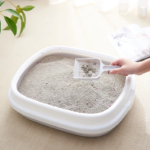 Tempat Buang Kotoran Hewan Sekop Wadah Pasir Kucing Cat Litter Box - Biru - Image 6