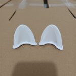 Aksesoris Telinga Kucing Dekorasi Helm Motor Dekorasi Lucu Plastik - Merah - Image 2