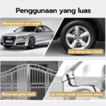 Chrome Spray 350ml Anti Karat, Mudah Digunakan,untuk Permukaan Logam & Dekorasi - Image 4