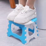 Kursi Mini Lipat Plastik Bangku Dewasa Anak Lucu Praktis Serbaguna - Biru