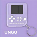 Gantungan Kunci Game Tetris Mini Portable Mainan Klasik - Ungu