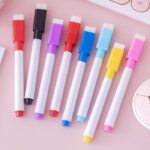Spidol Hitam Warna Warni Whiteboard Kecil Marker Anak Anak 2 In 1 - Kuning - Image 7