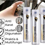 Chrome Spray 350ml Anti Karat, Mudah Digunakan,untuk Permukaan Logam & Dekorasi