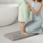 Keset Bulu Lembut Halus Empuk Mudah Dicuci Lucu Aesthetic Menyerap Air - Abu - Image 4