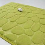 Keset Kamar Mandi Memori Foam Anti Slip Dengan Motif Batu - Cream - Image 9