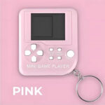 Gantungan Kunci Game Tetris Mini Portable Mainan Klasik - Pink