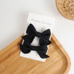 Jepit Rambut Pita Anak Lucu 2 in 1 Hair Pin Ribbon Cute Korea Style - Maroon - Image 6