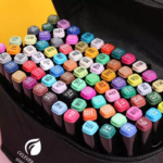 Spidol Sketch Marker 2 Tip 80 Warna 1 Set untuk Menggambar - 80 Warna - Image 3