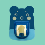 Holder Hanger Dudukan Pegangan Kepala Shower Karakter Lucu - Biru