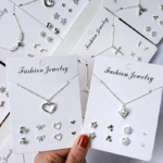 Kalung Anting Set Aksesoris Fashion Wanita Korea Cantik Kekinian - Rusa Mutiara - Image 6