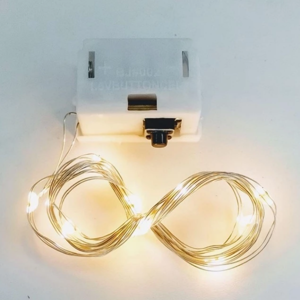 Lampu Hias Buket Bunga Balon Fairy Light Dekorasi Tumblr Kawat Mini - Wmwhite 1 meter