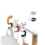 Gantungan Tas Meja Lipat Cantolan Praktis Table Hook Holder Serbaguna - Oren Hitam Rakun - Image 6