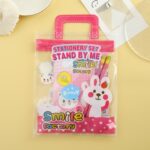 Set Alat Tulis Stationery 6 in 1 Dengan Motif Karakter - Rabbit