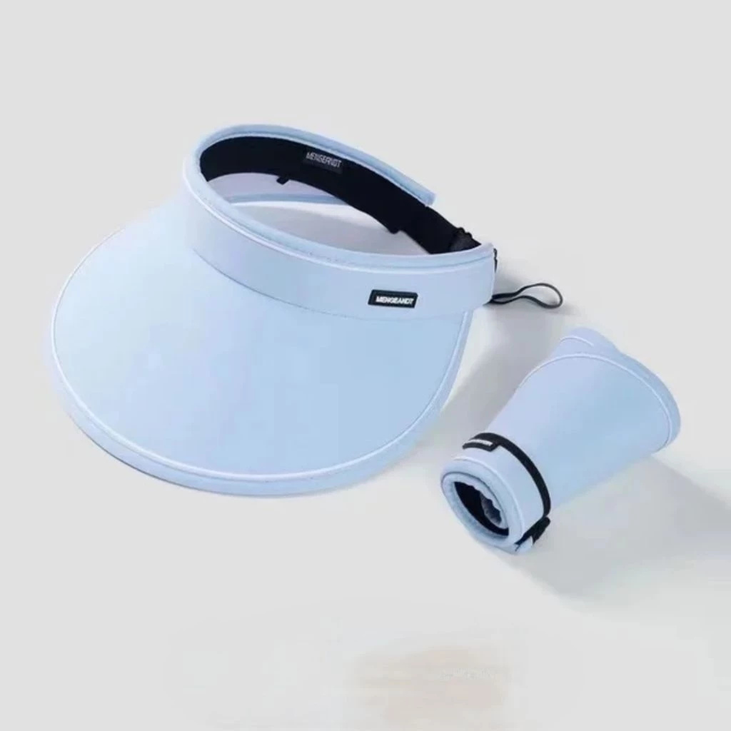 8pIOYwaCu62D8PsFll2thzTklPu9IIStoypxapp2 Topi Visor Fashion Lipat Besar Untuk Melindungi Dari Matahari - Biru - Image 1