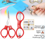 Gunting Lipat Mini Model Kacamata Stainless Praktis, Tajam Anti Karat - Image 5