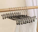 Hanger Gantungan Baju Celana Anti Slip dengan Klip Bahan Kawat Besi - Putih - Image 9
