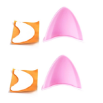 Aksesoris Telinga Kucing Dekorasi Helm Motor Dekorasi Lucu Plastik - Pink