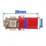 Lampu LED T10 Model Jagung Warna Senja Kota Sein 5 Mata 5 Titik untuk Mobil dan Motor - Merah