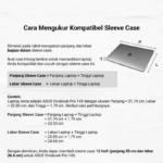 Sarung Cover Pelindung Laptop Sleeve Case Tablet Variasi Ukuran - Darkgray - Image 4