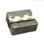 Nametag Magnet Caution Grade Super dengan Plat Besi Anti Karat - Silver - Image 2